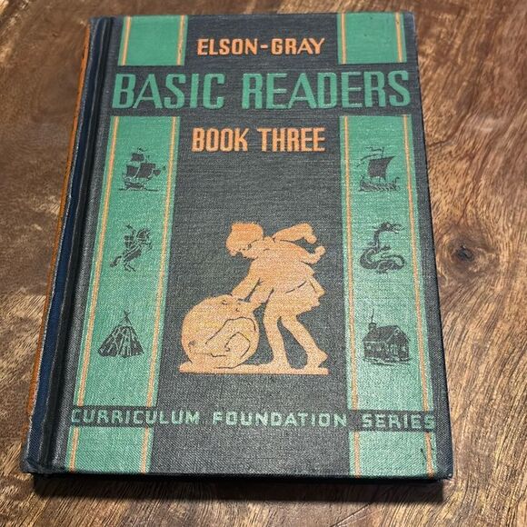 VTG 1936 Elson Gray Basic Readers Book Three- Antique Children's School Book - Picture 1 of 7